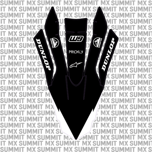 Surron Ultra Bee front fender decal by Summit MX — Outline style