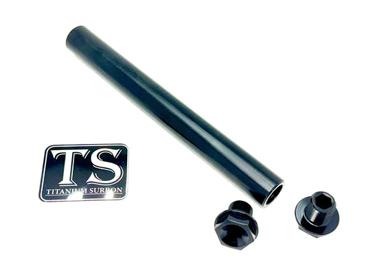 FastAce fork replacement axle and end-bolts for E-Ride Pro forks — hardware detail