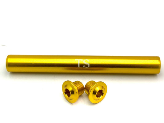 KKE Fork Aluminum Axle for Surron LBX — axle end-bolt detail