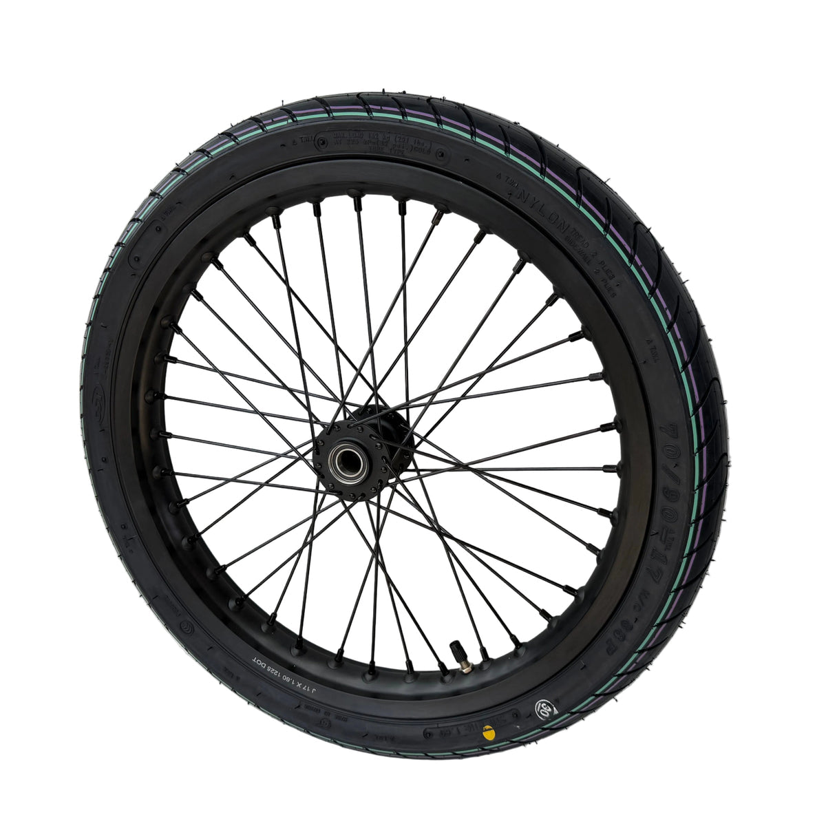 Talaria XXX CST Supermoto Wheel Set — rim and spoke detail | ThrottleCo