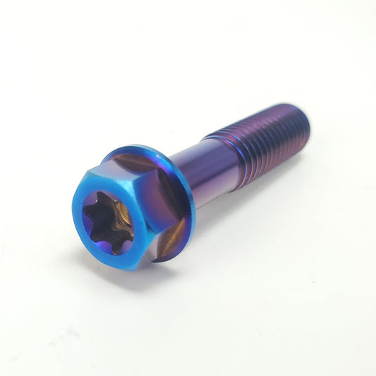 Titanium M8 flange bolts — dual head detail