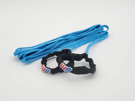 Warp 9 tow rope for e-moto — compact braided trail recovery tow rope for electric dirt bikes