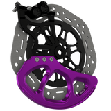 Prickly Disc Guard Fin for Surron — 250mm fuchsia anodized