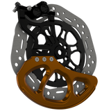Prickly Disc Guard Fin for Surron — 250mm orange anodized