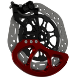Prickly Disc Guard Fin for Surron — 250mm red anodized
