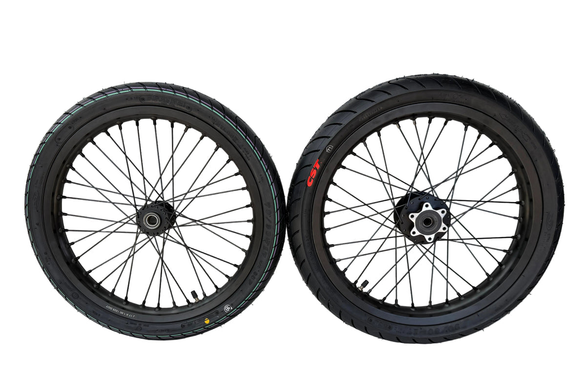 Talaria XXX CST Supermoto Wheel Set — rear wheel view | ThrottleCo