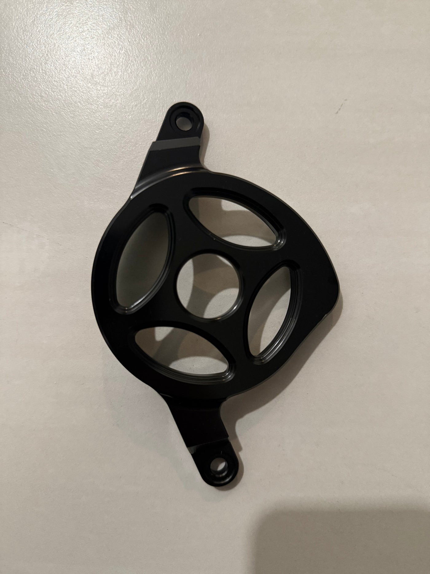 Metal motor cover V2 for Talaria XXX — installed on belt drive