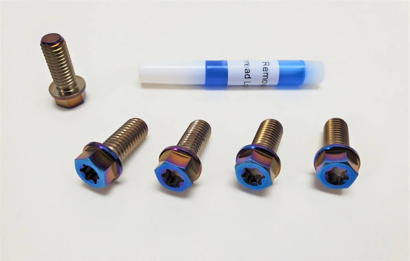 Warp 9 Titanium Sprocket Bolts for Surron Light Bee & Talaria — drivetrain hardware