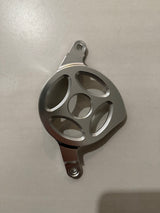 Metal motor cover V2 for Talaria XXX — anodized black finish detail