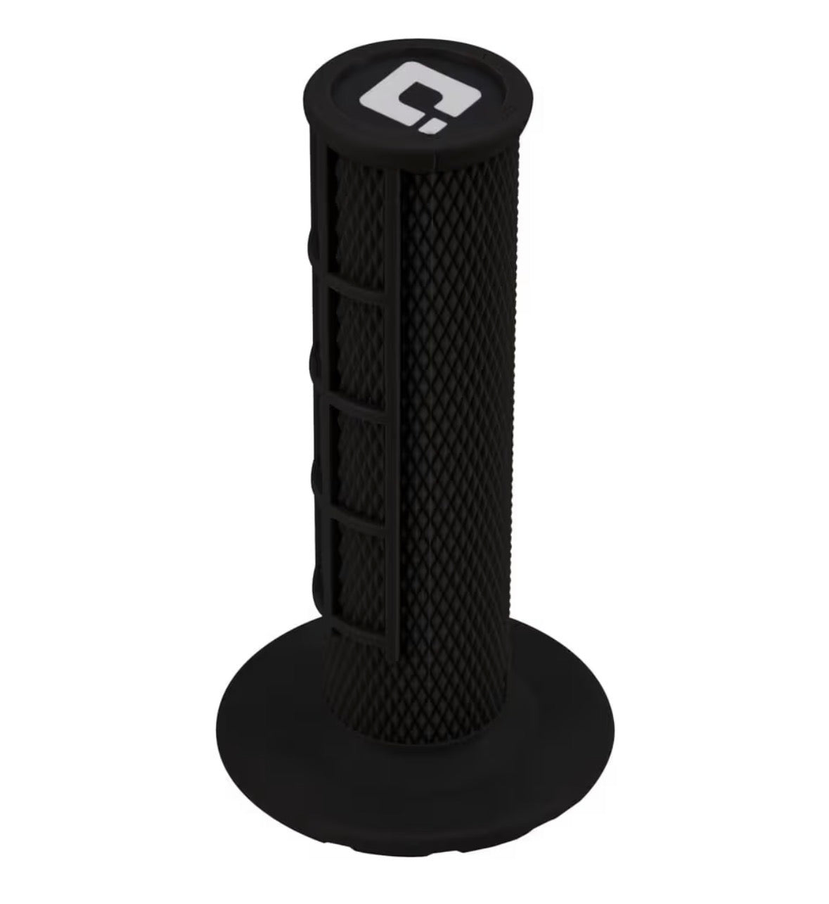ODI Half Waffle grips with donut set — lock-on collar and hardware view