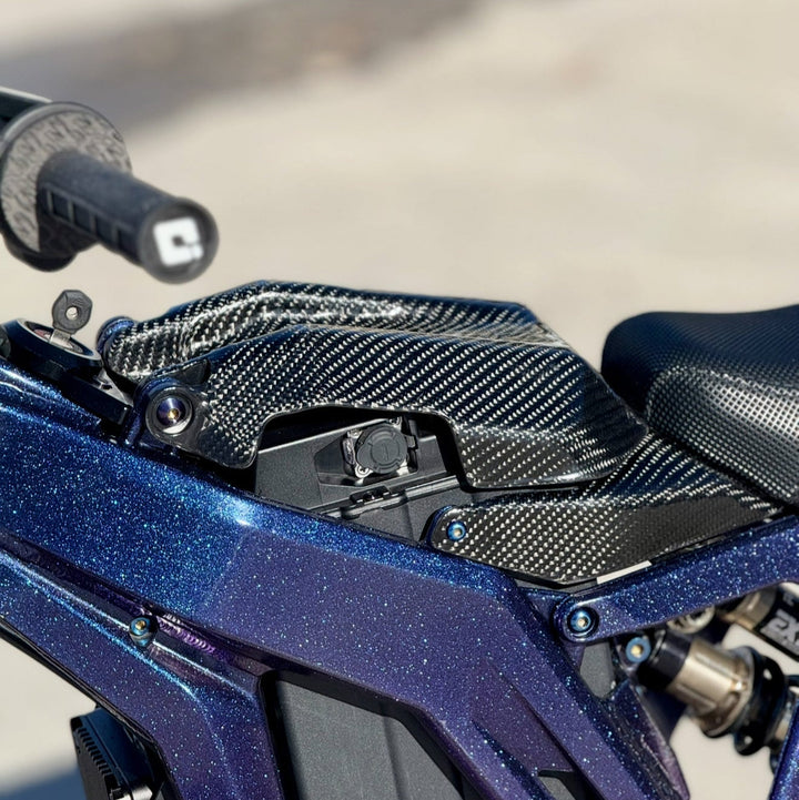 E-Ride Pro Carbon Fiber Battery Lid — underside mounting view