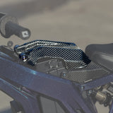 E-Ride Pro Carbon Fiber Battery Lid — carbon weave front view