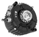Ventus Ryuga 81kW motor for electric dirt bike — side profile detail view