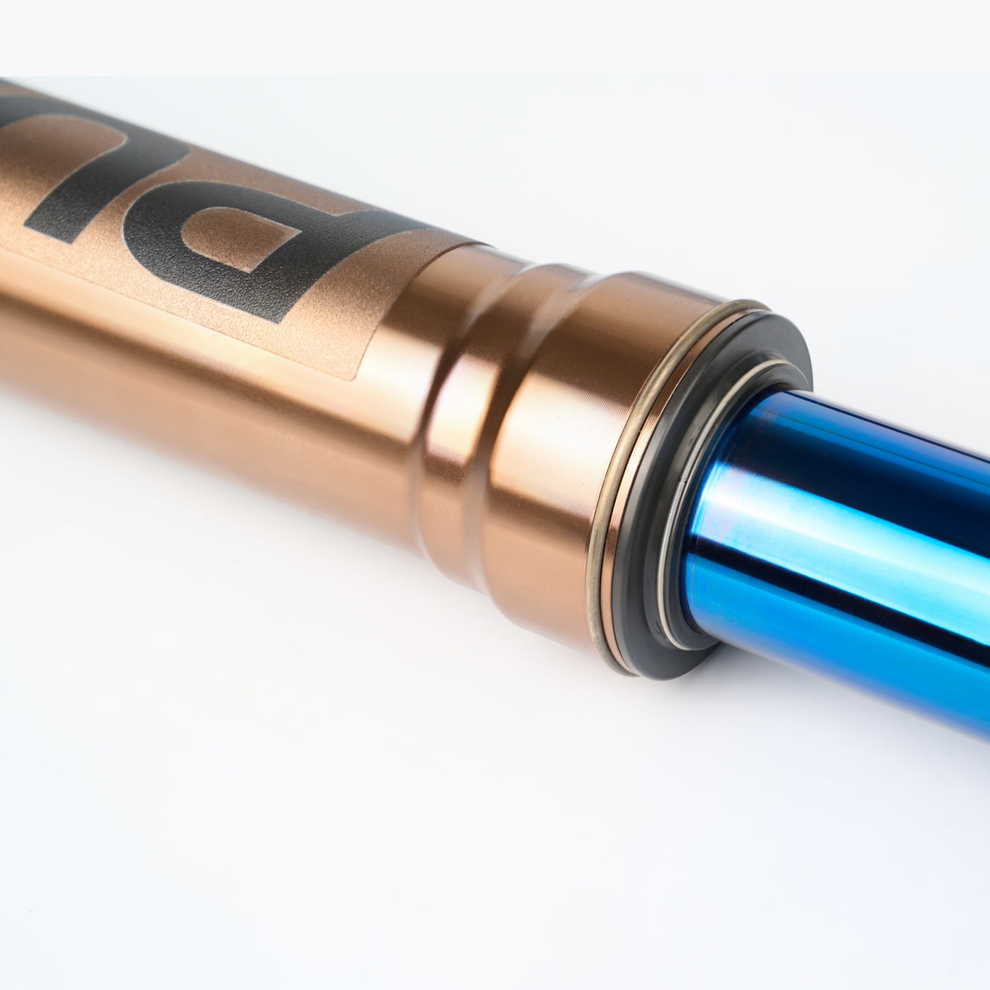Pure Racing Komodo Titanium Forks for Sur-Ron Ultra Bee — installed view