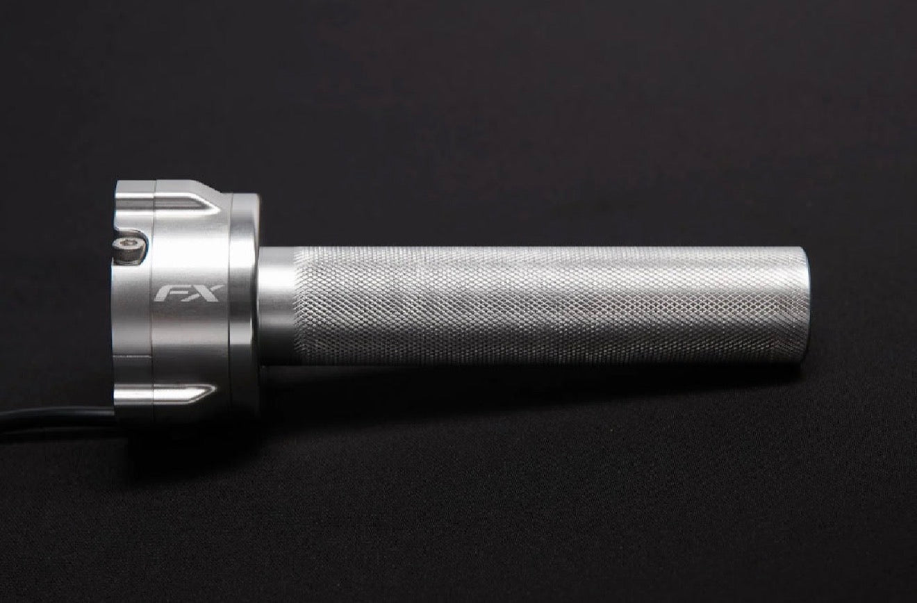 FX Throttle for electric dirt bikes — throttle body detail view