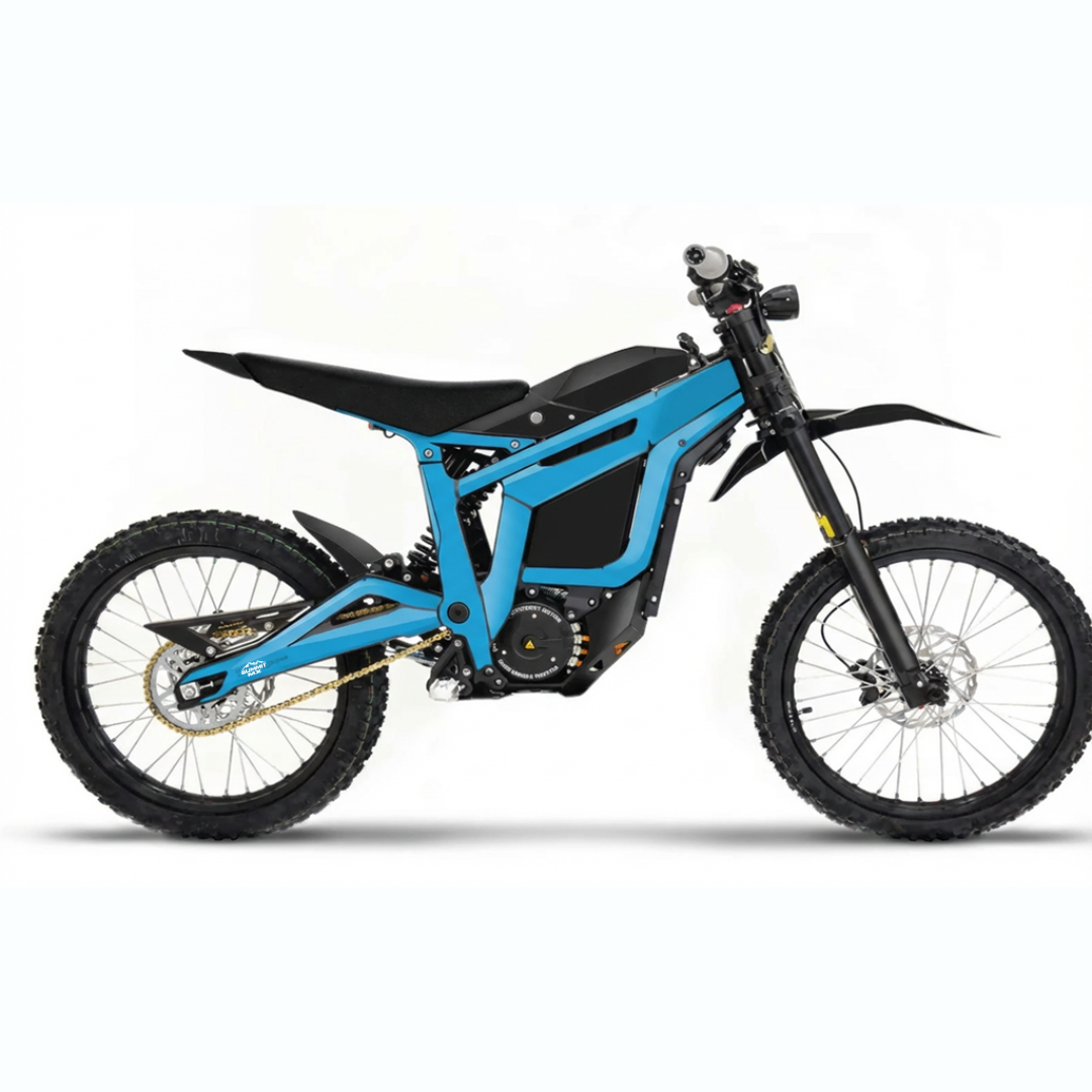 Talaria Sting MX3/MX4 solid color frame wrap by Summit MX — applied on bike