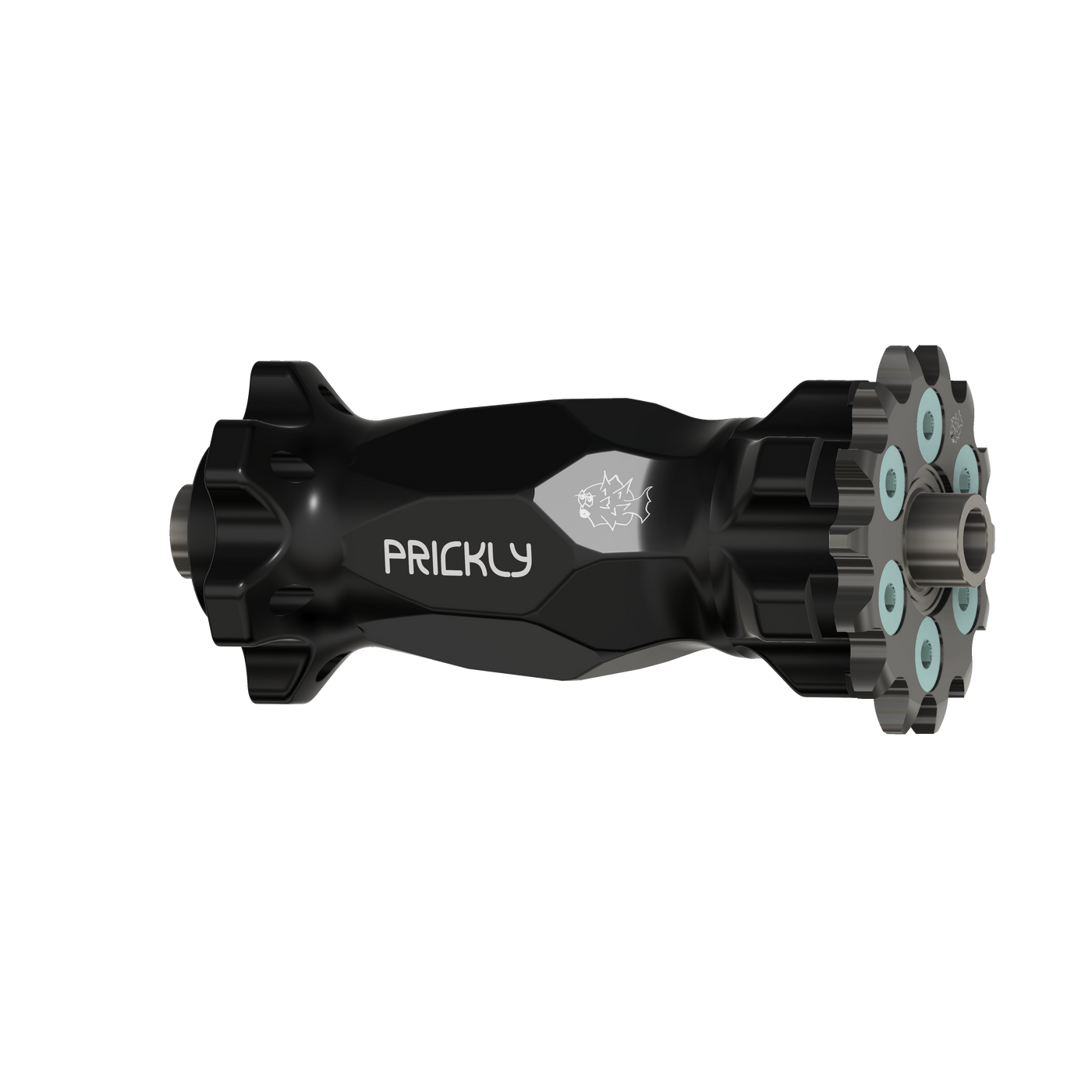 Prickly billet jackshaft for Surron LBX in black anodized finish