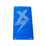 EBMX X-9000 Air Cooled Heat Sink — side angle showing fin stack