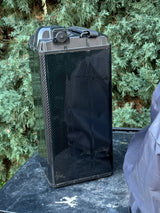 Carbon fiber battery wrap for Surron and Talaria e-moto — corner detail