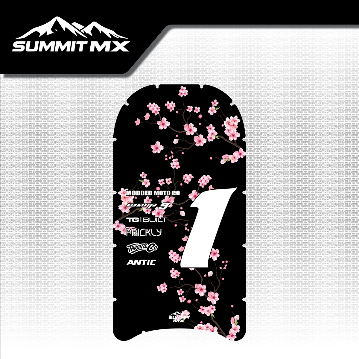 Cherry Blossom Antic Battery Decal