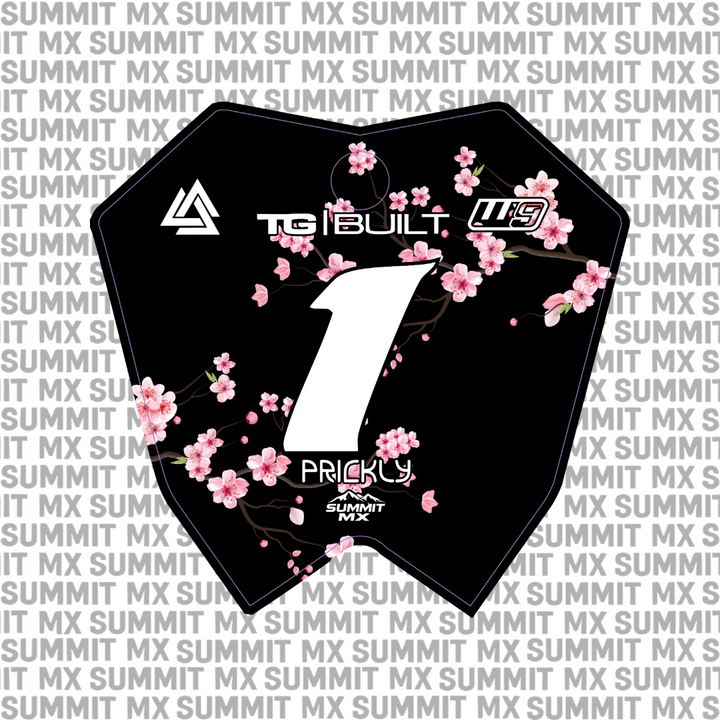Cherry Blossom Number Plate Decal for RTR
