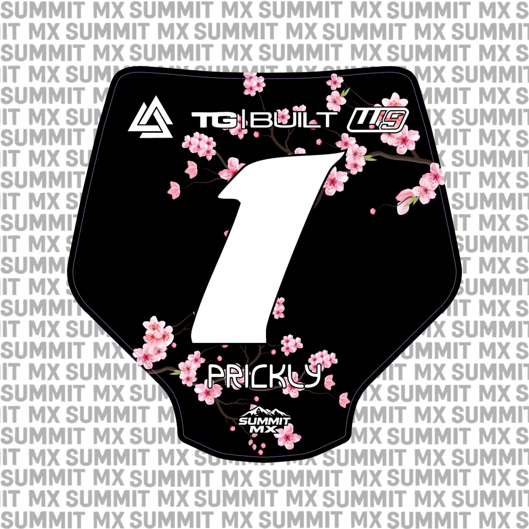 Cherry Blossom Number Plate Decal for Stark Varg