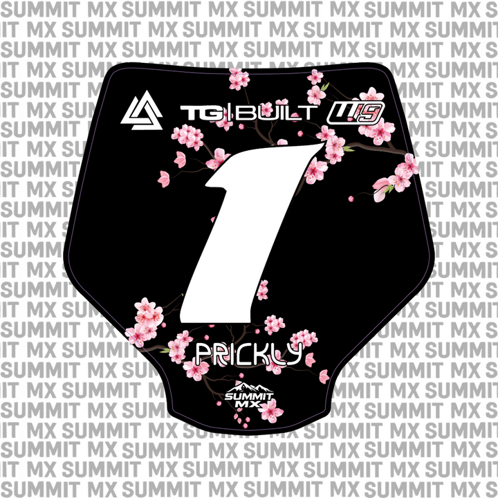 Cherry Blossom Number Plate Decal for Stark Varg