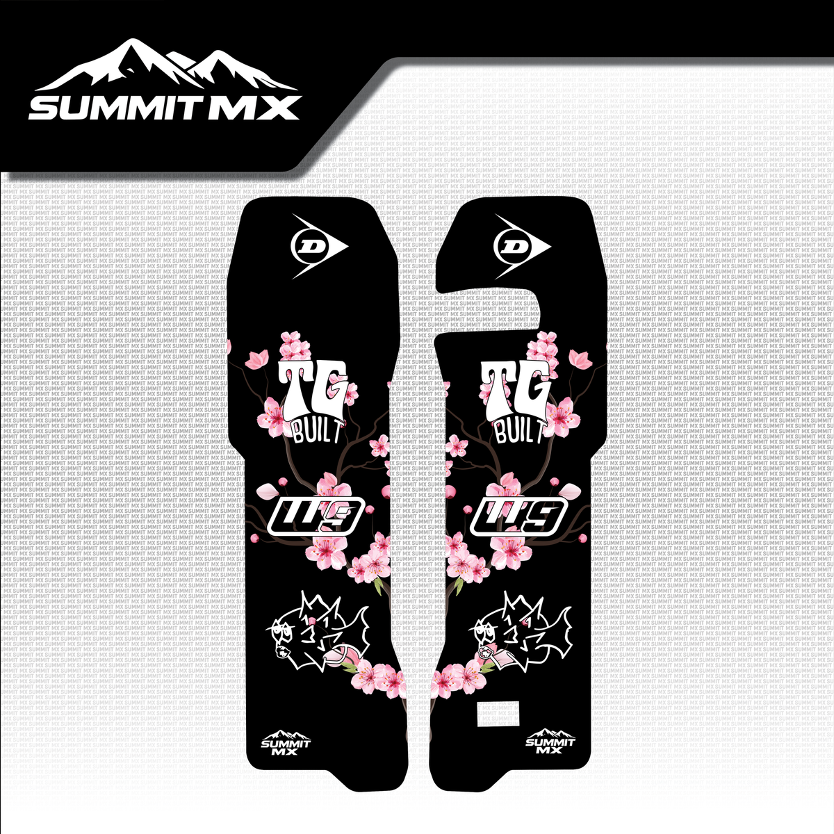 Cherry Blossom Decal for Talaria Komodo Fork Guards