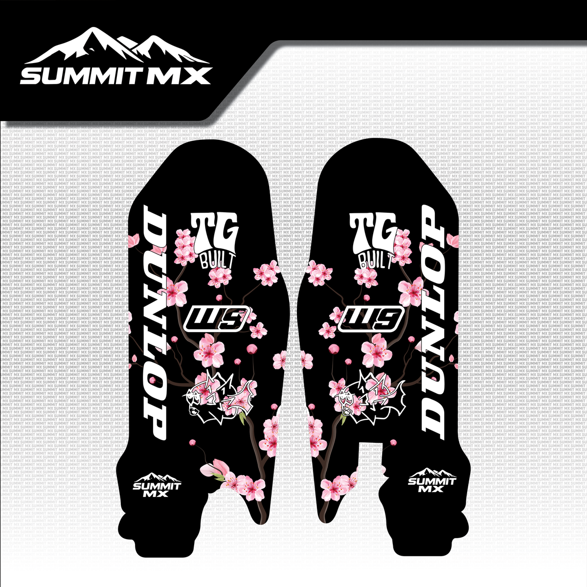Cherry Blossom Decal for Ultra Bee Fork Guards
