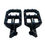 Upgraded CNC Pegs — Black , Chrome with Silver or Jet Blue Spikes
