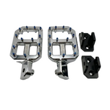 Upgraded CNC Pegs — Black , Chrome with Silver or Jet Blue Spikes