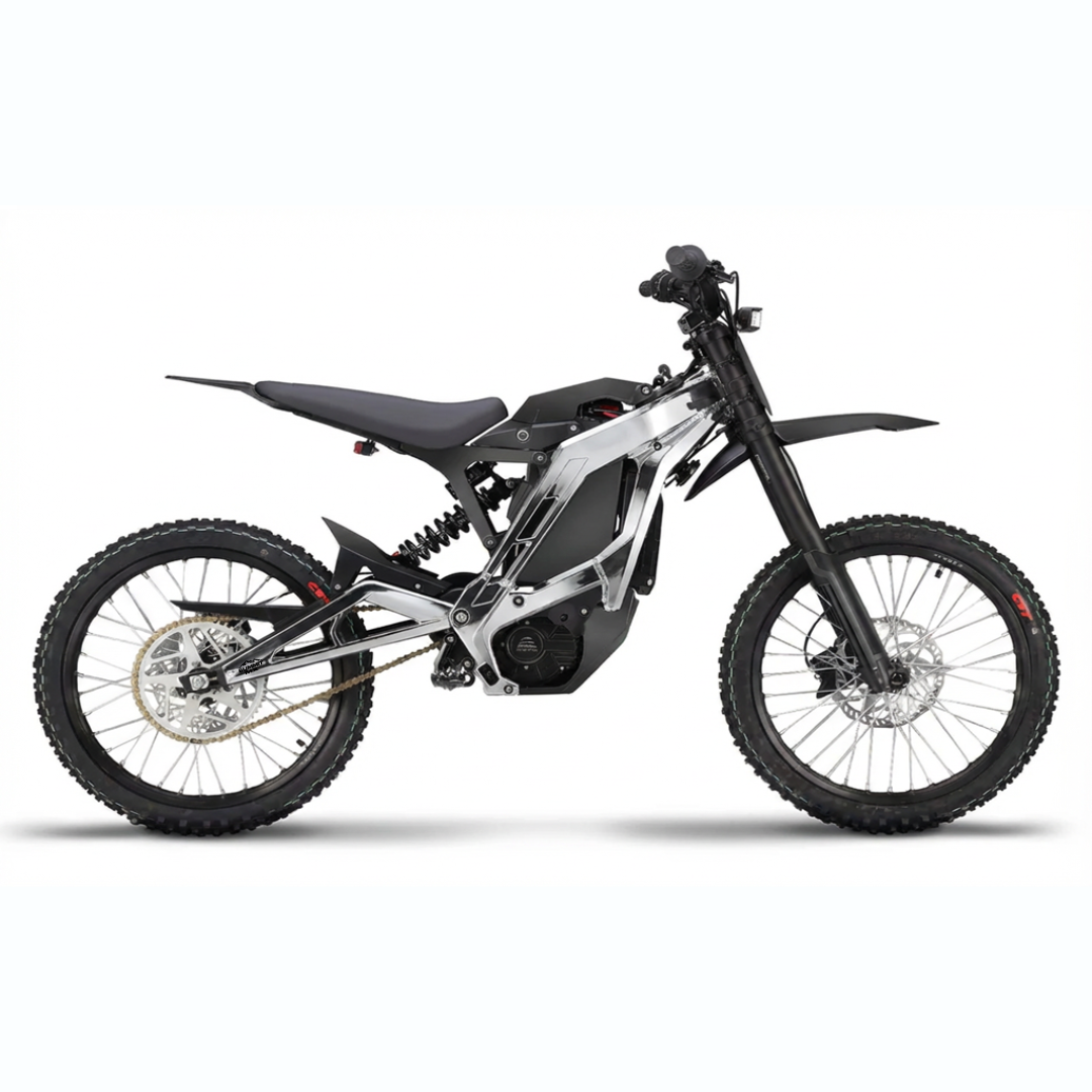 E-Ride Pro solid color frame wrap by Summit MX — Chrome