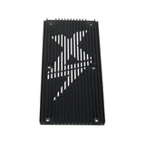 EBMX X-9000 Controller Heat Sink — anodized aluminum fin detail