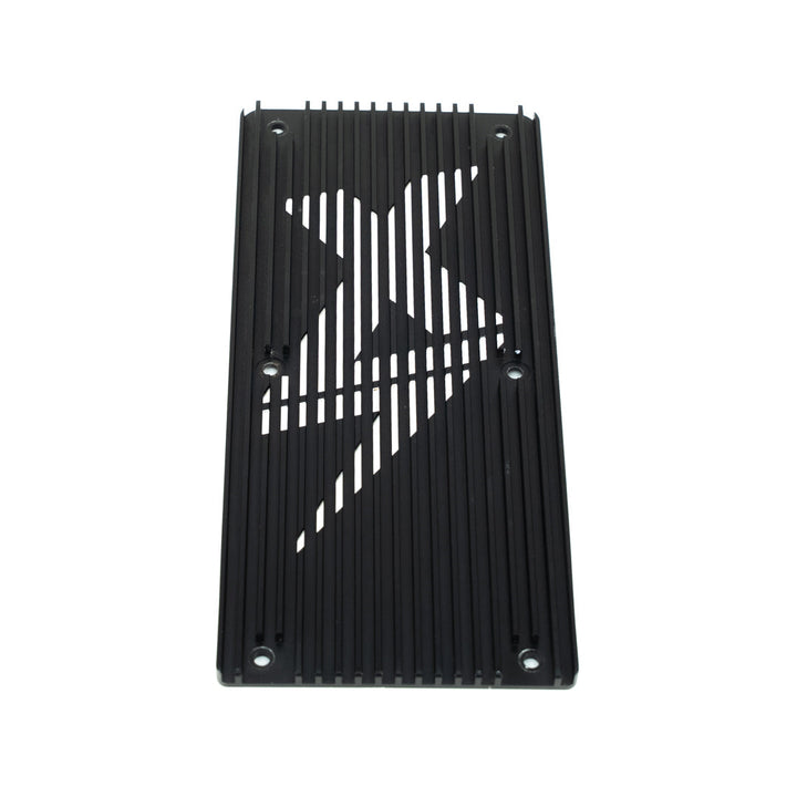 EBMX X-9000 Controller Heat Sink — anodized aluminum fin detail