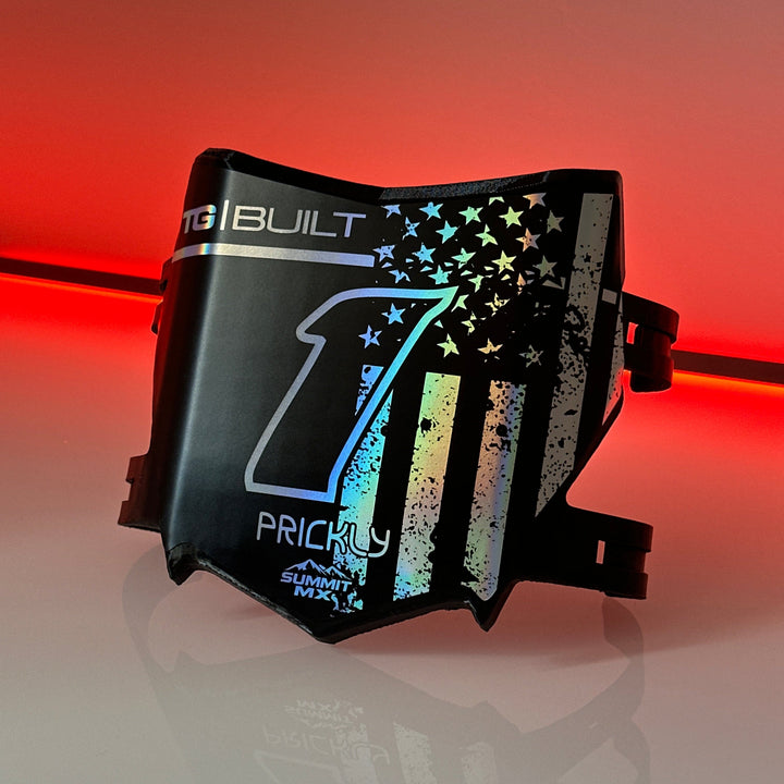 Stars & Stripes Decal for Motocutz Number Plate