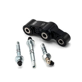 Warp 9 forged rear linkage for Surron Ultra Bee — 7075-T6 aluminum with grease-channel bolts and quad precision bearings