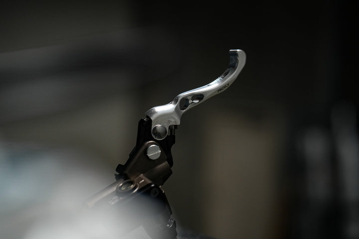 Prickly Shorty Moto brake lever for Surron Ultra Bee — black anodized