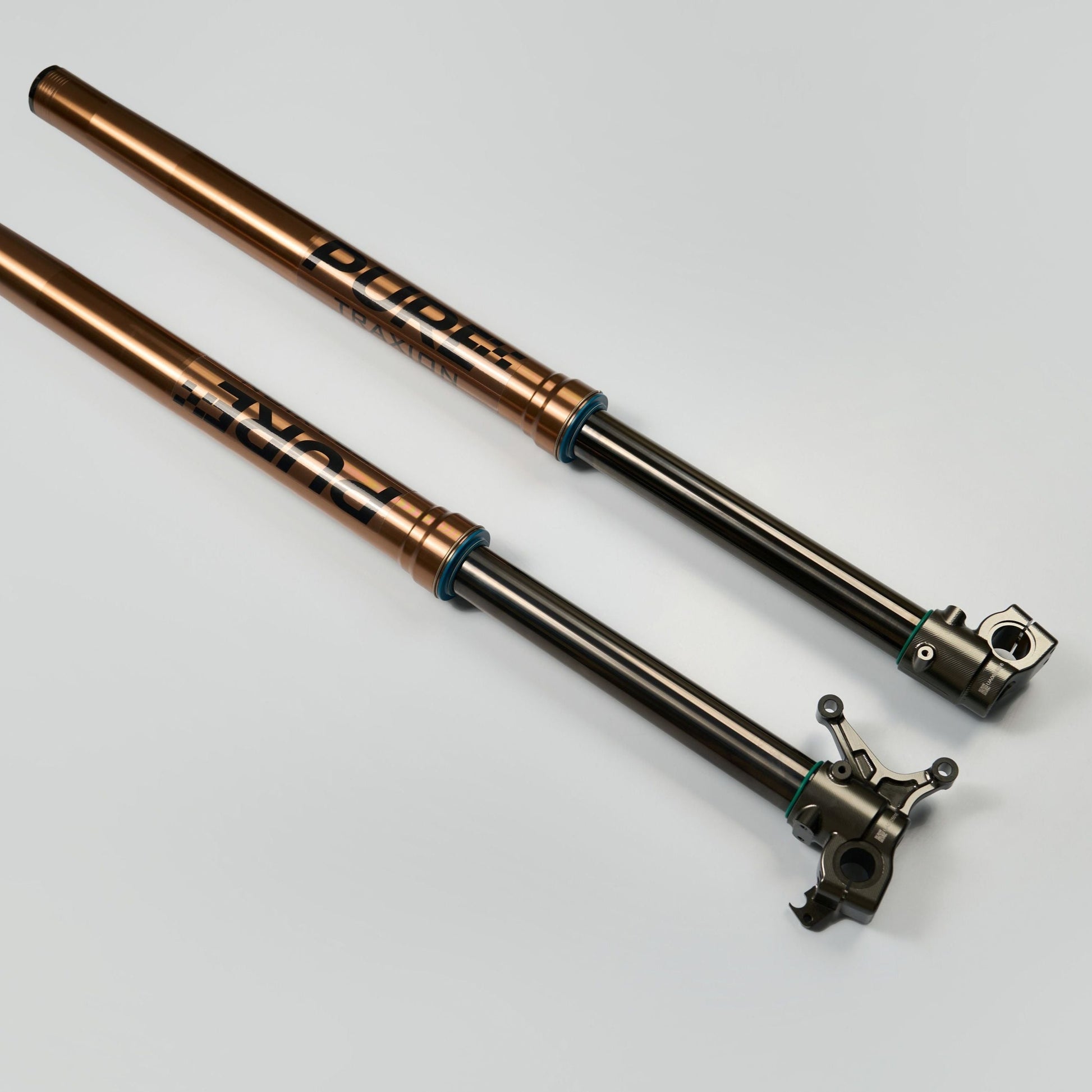 Pure Racing TRAXION Fork for Surron Ultra Bee — installed on bike