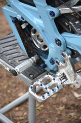 Surron LBX Shift Lock & Bracket by TG Racing — installed view