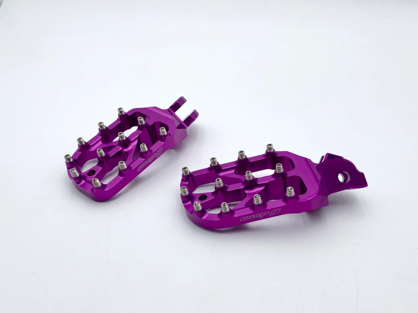 Warp 9 E-Moto Elite Foot Pegs for E-Ride Pro — mounted side view