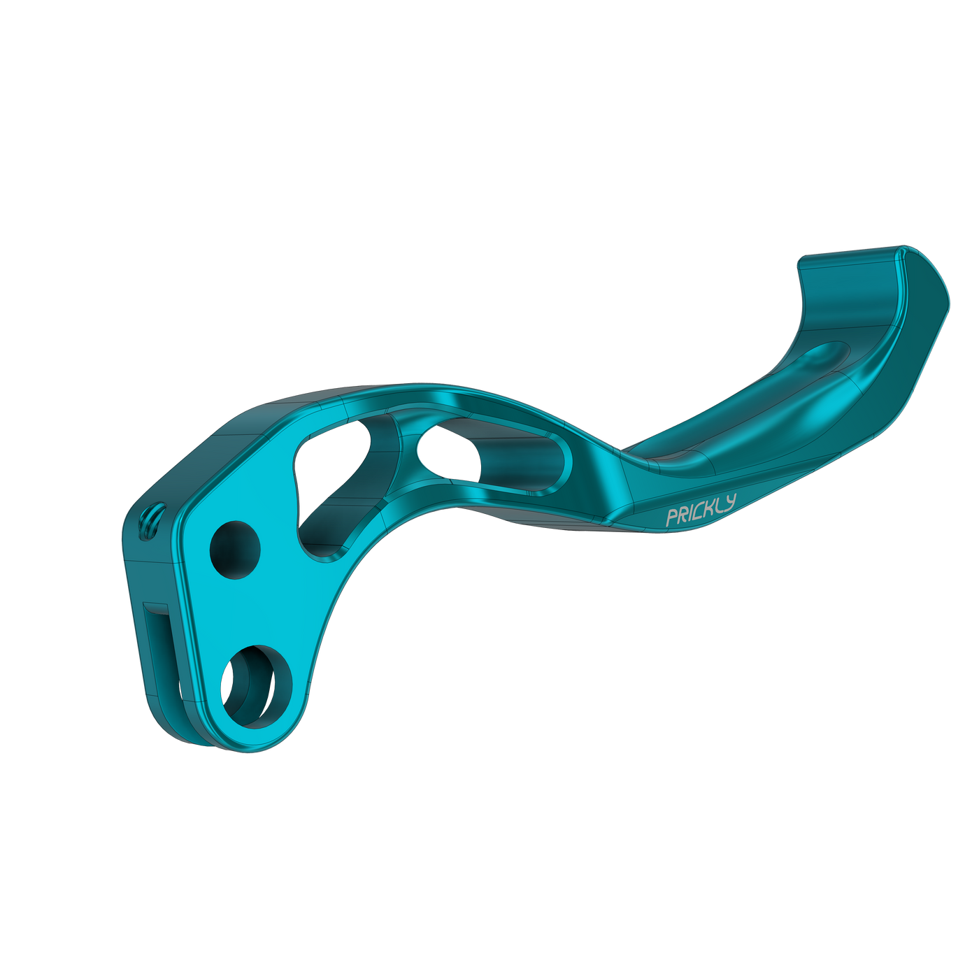 Prickly brake lever for E-Ride Pro in turquoise anodized