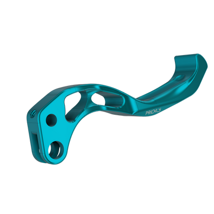 Prickly brake lever for E-Ride Pro in turquoise anodized