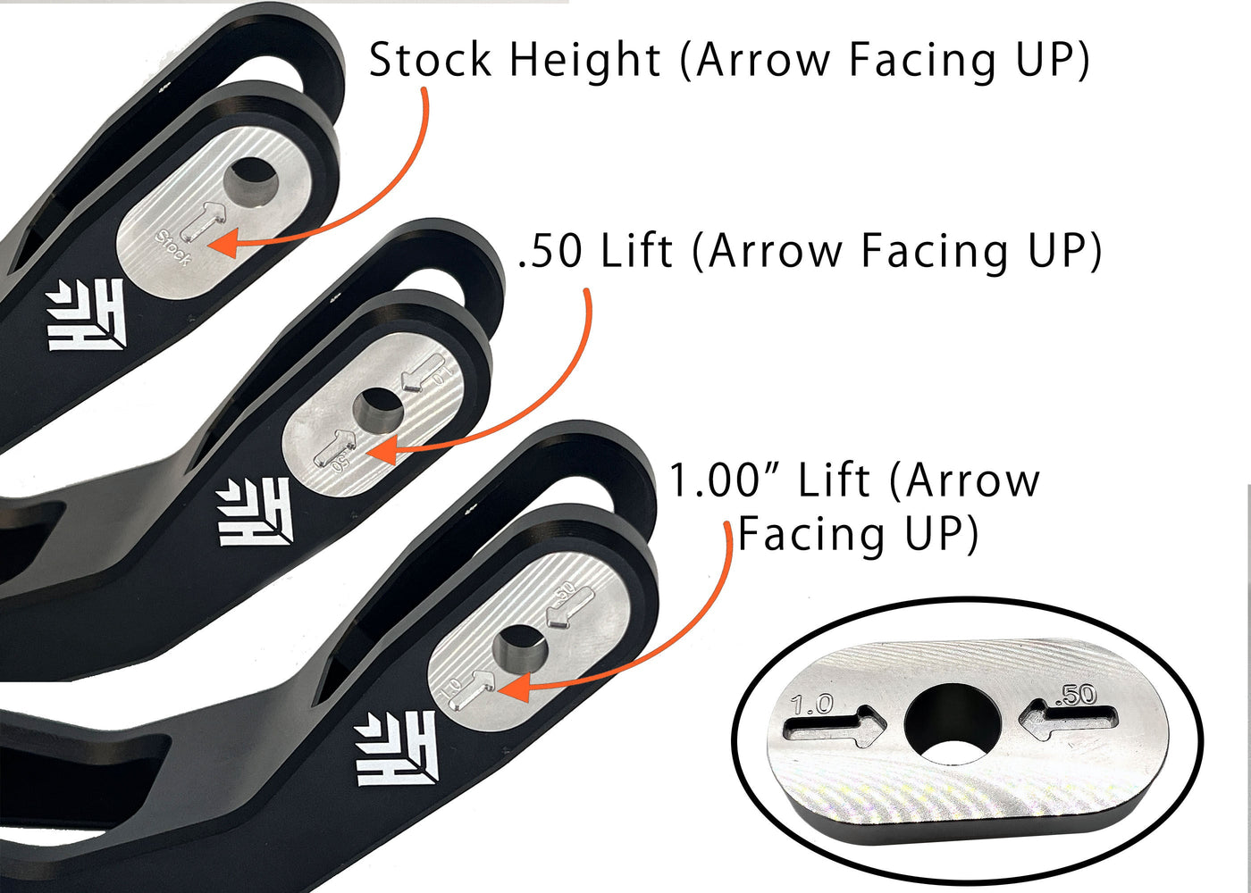 Heavy Hitter Adjustable Height E Ride Suspension Triangle