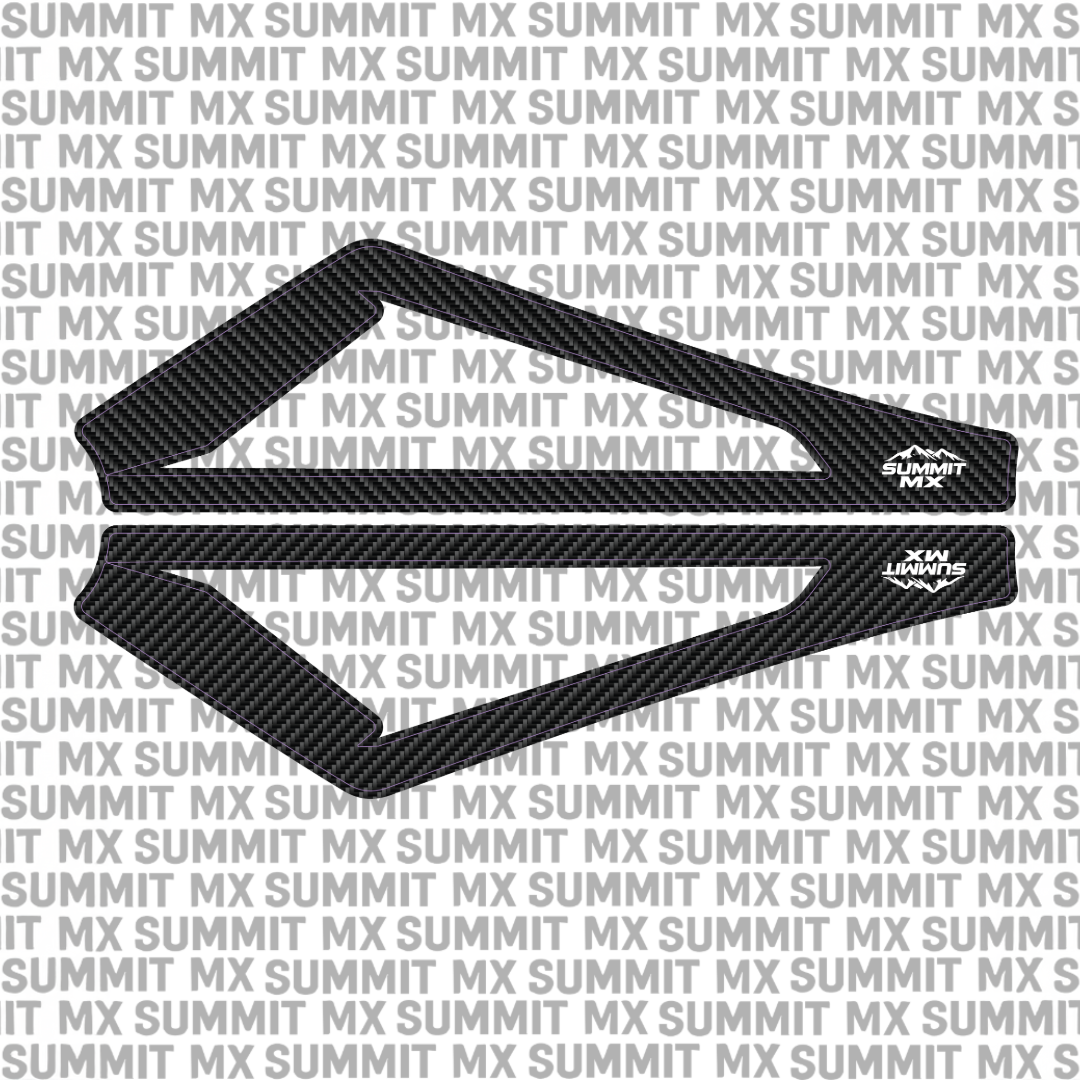 E-Ride Pro swing arm decal by Summit MX — Carbon Fiber style option