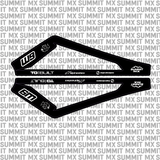 E-Ride Pro swing arm decal by Summit MX — Standard full-logo style