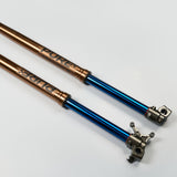 Pure Racing Komodo Forks Titanium for Talaria XXX — close-up detail