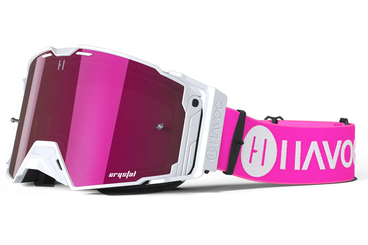 Flamingo Helios offroad goggle by Havoc for Surron and Talaria riders — magnetic quick-change lens