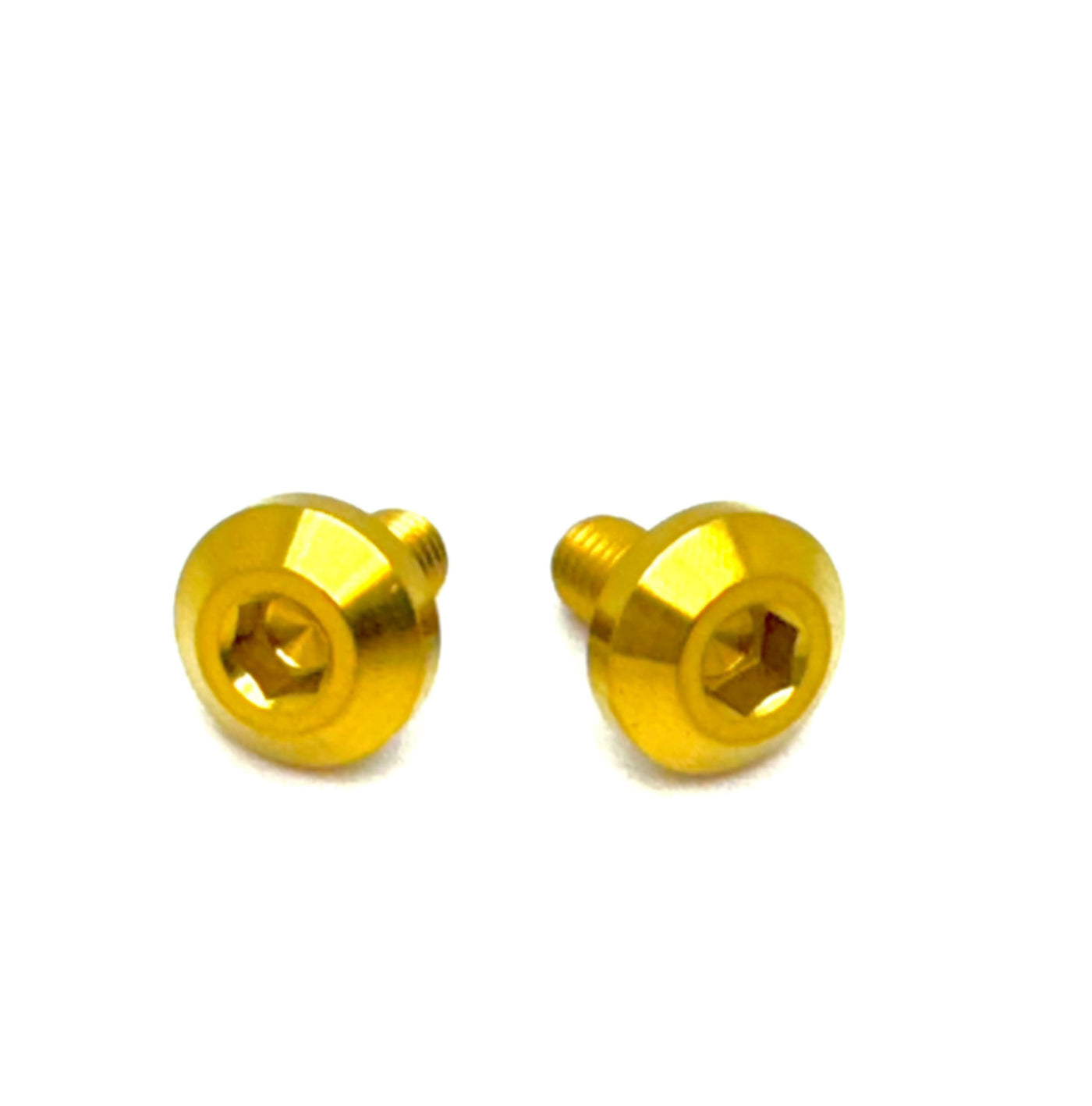 Titanium chain guard bolts for Rerode and Surron — umbrella-head detail