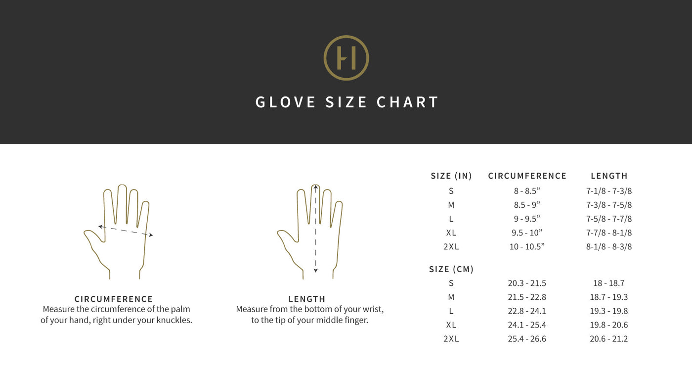 Havoc Moto Gloves size chart — hand measurement guide for Surron and Talaria riders