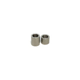 Prickly jackshaft bushings for Surron LBX — 316 stainless steel bushings, installed view